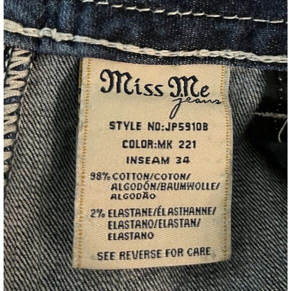 Miss Me Rhinestones Accent Bootcut Women's Jeans Size 27 - Picture 4 of 5